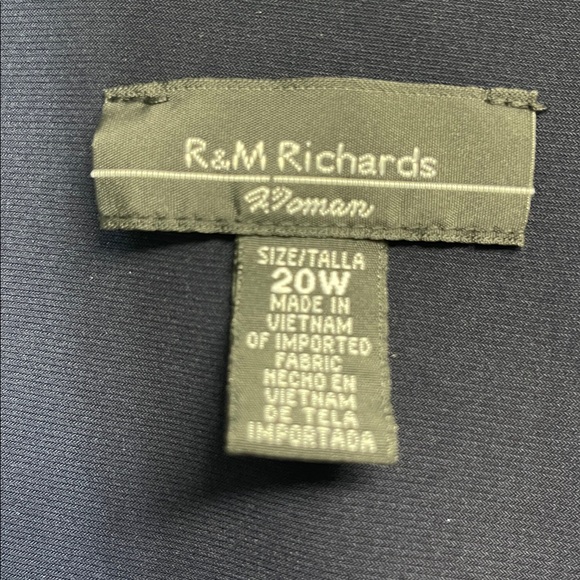 R&M Richards Navy Long Sleeve Dress - Picture 6 of 8